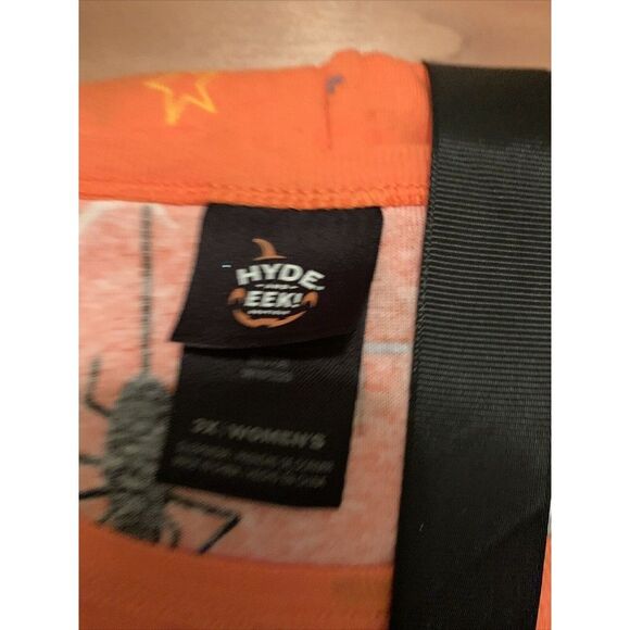 2pc Halloween Hyde and EEK Women's 2pc Pajama Set Orange Black Choose Your Size - Picture 15 of 16
